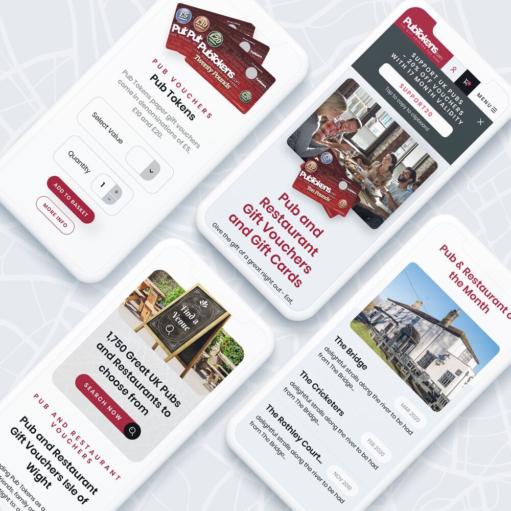 Pub Tokens Web Design Digital Storm 2