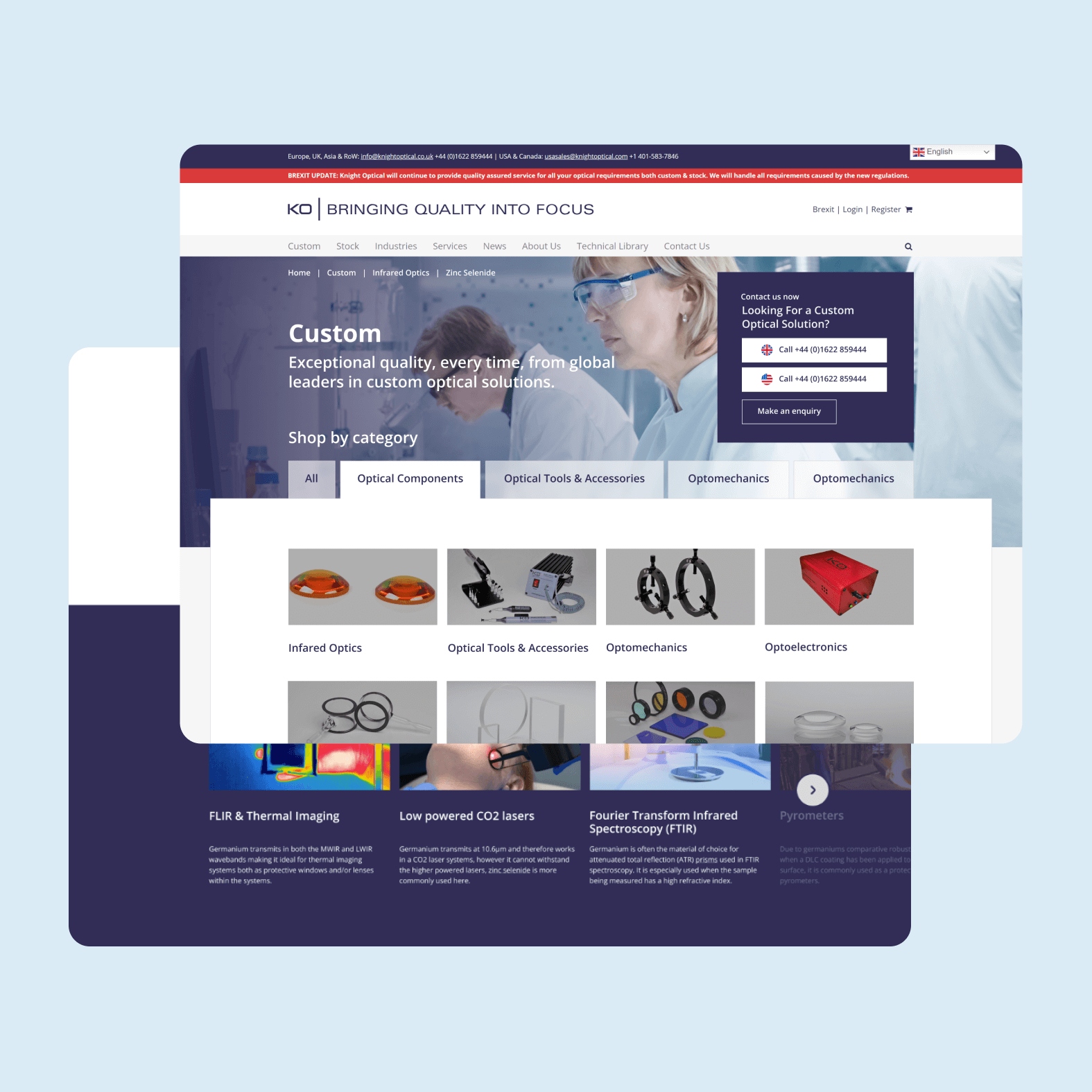 Digital Storm Agency Websites for Knight Optical Web Design and Web Development