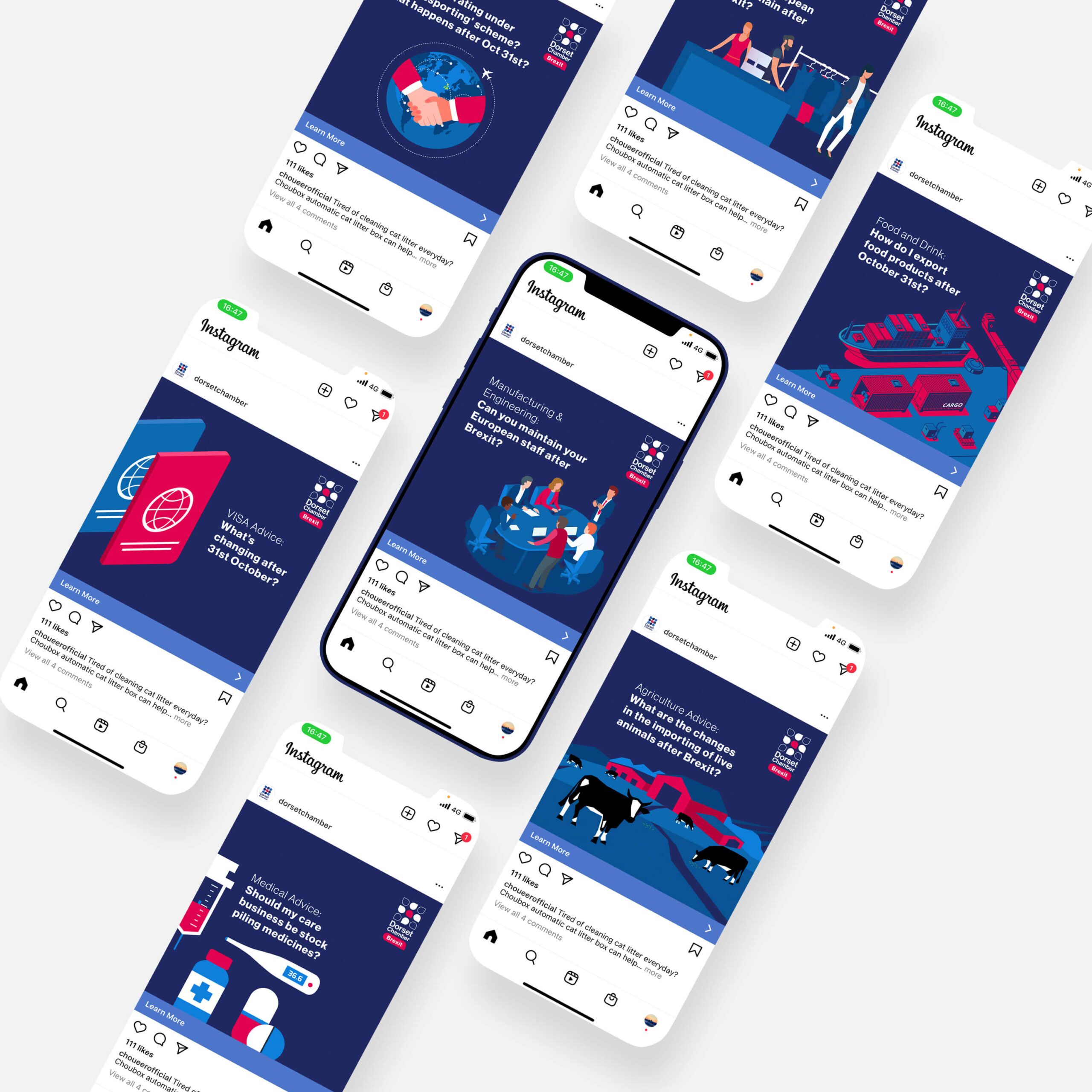 Social media post designs Digital Storm
