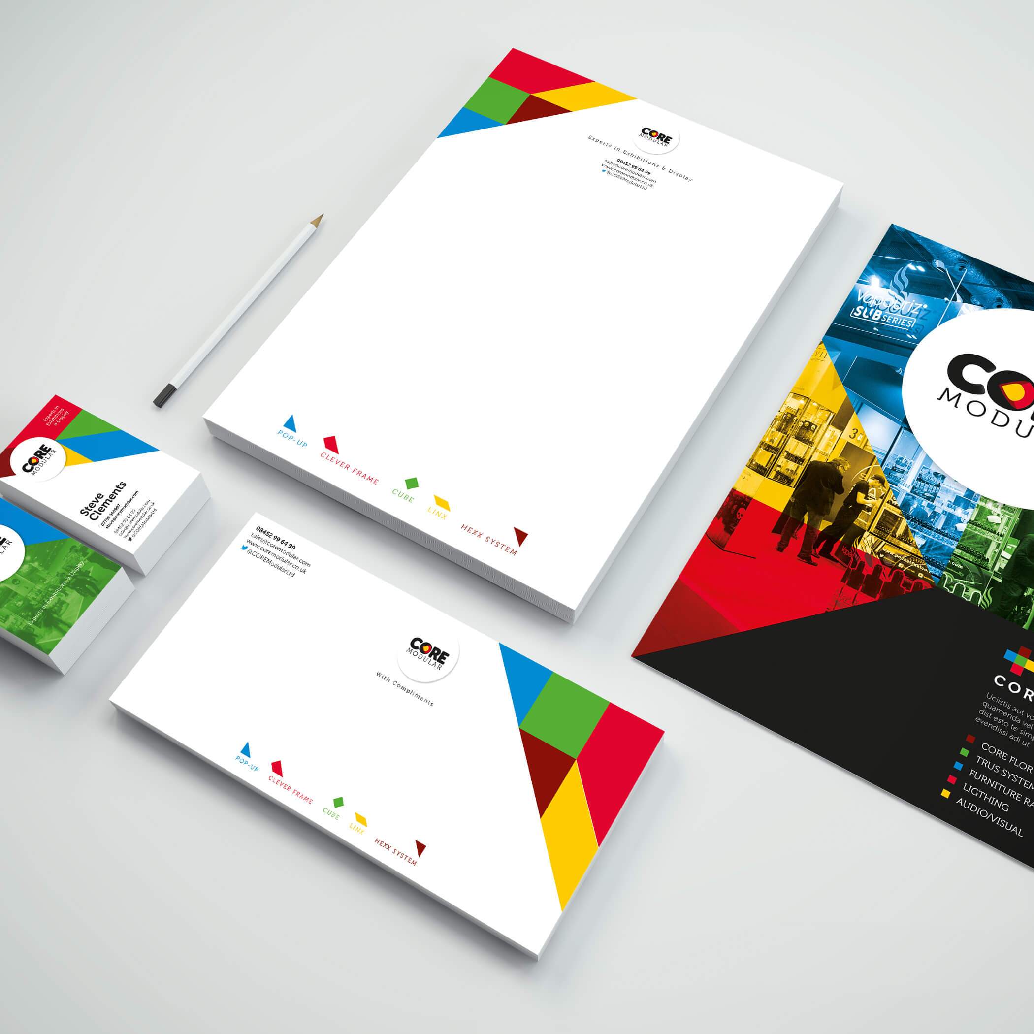 Stationery mockup Digital Storm