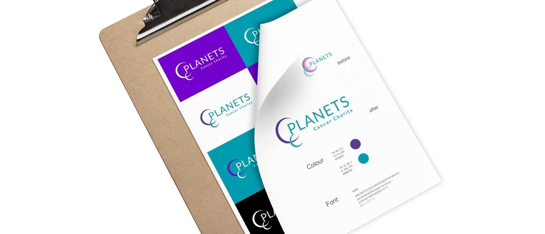 planets logo development