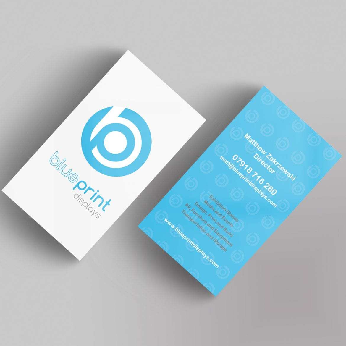 Blueprint Displays business cards