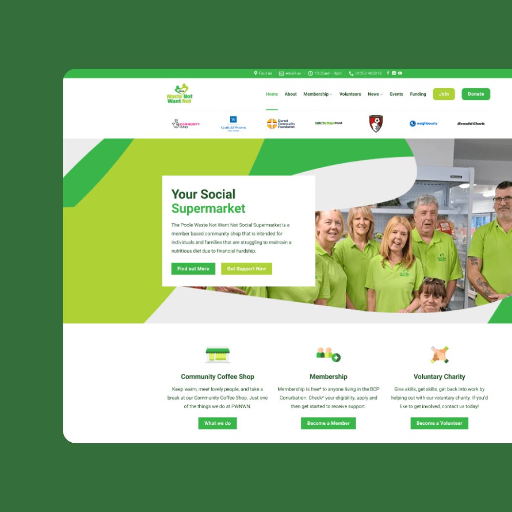 Poole Waste Not Want Not Web Design and Web Development