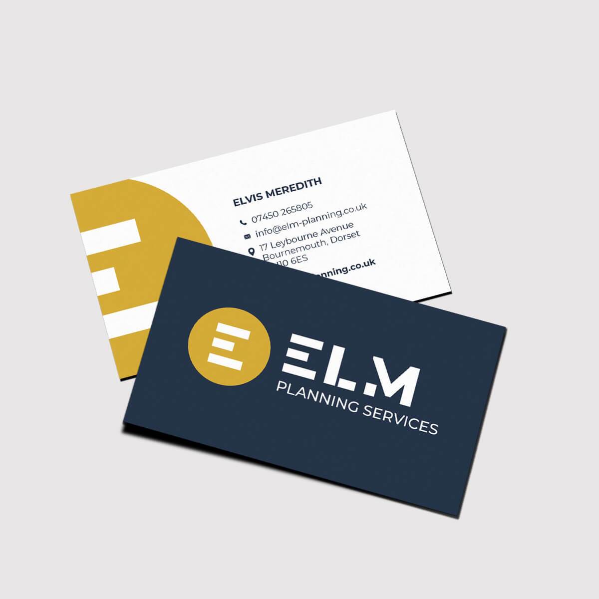 Business card mockup Digital Storm