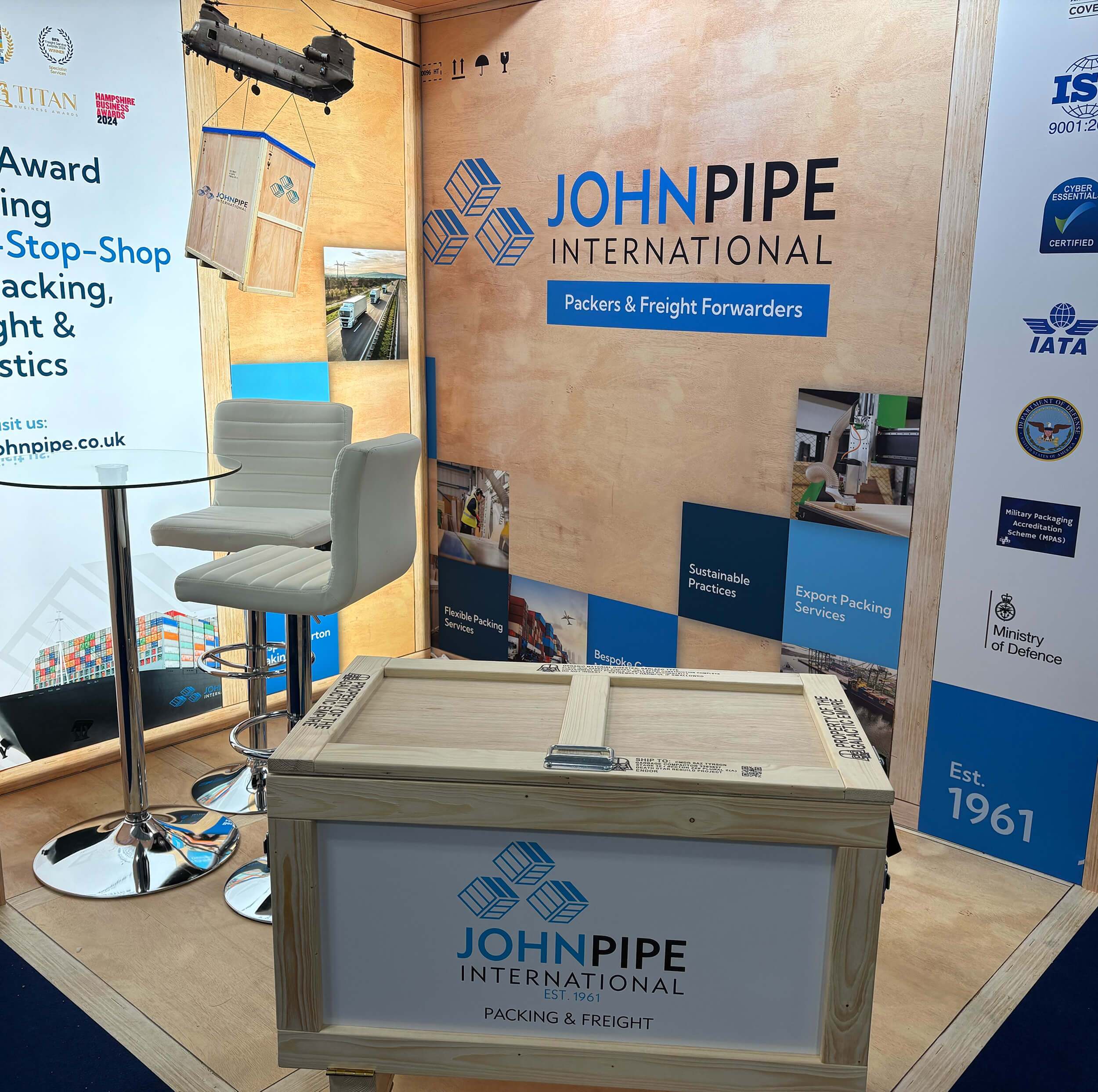 John Pipe International Exhibition Stand Digital Storm