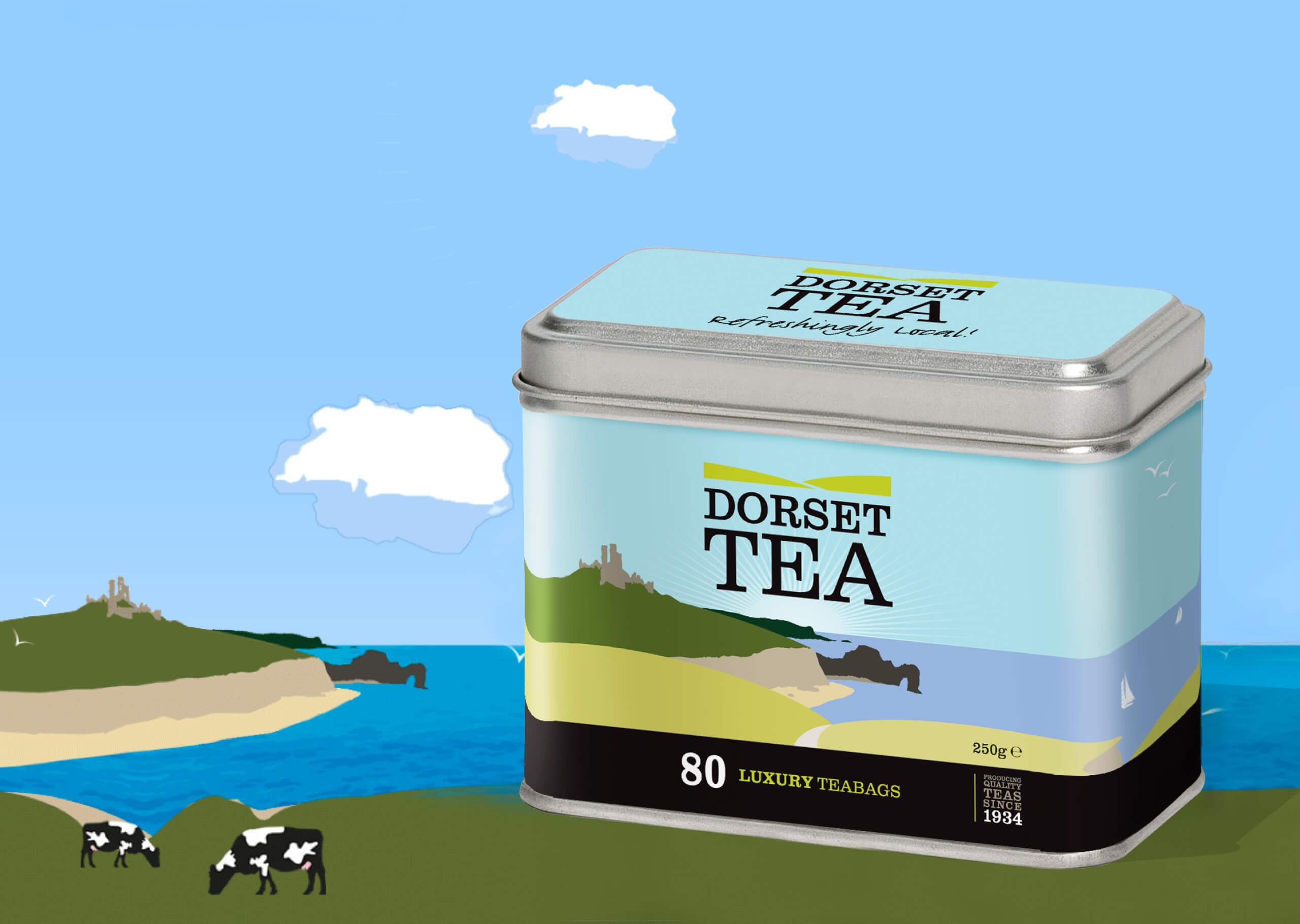 Dorset Tea packaging design digital storm