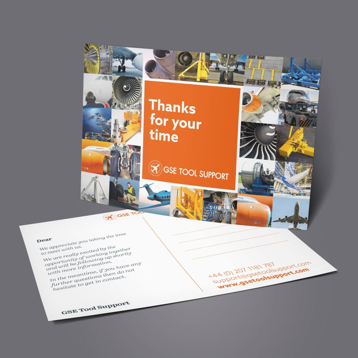 GSE Tool Support postcard design