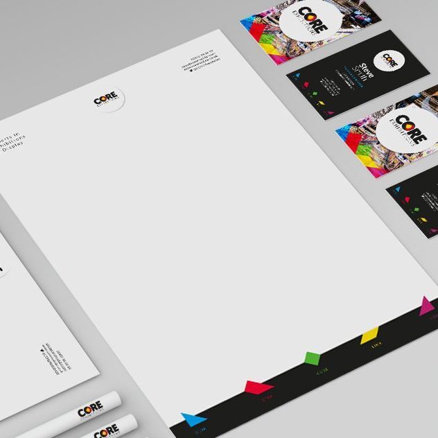 Branding service with stationary design