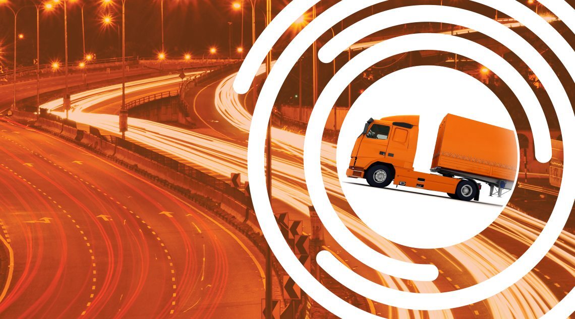 fore solutions lorry on a motorway