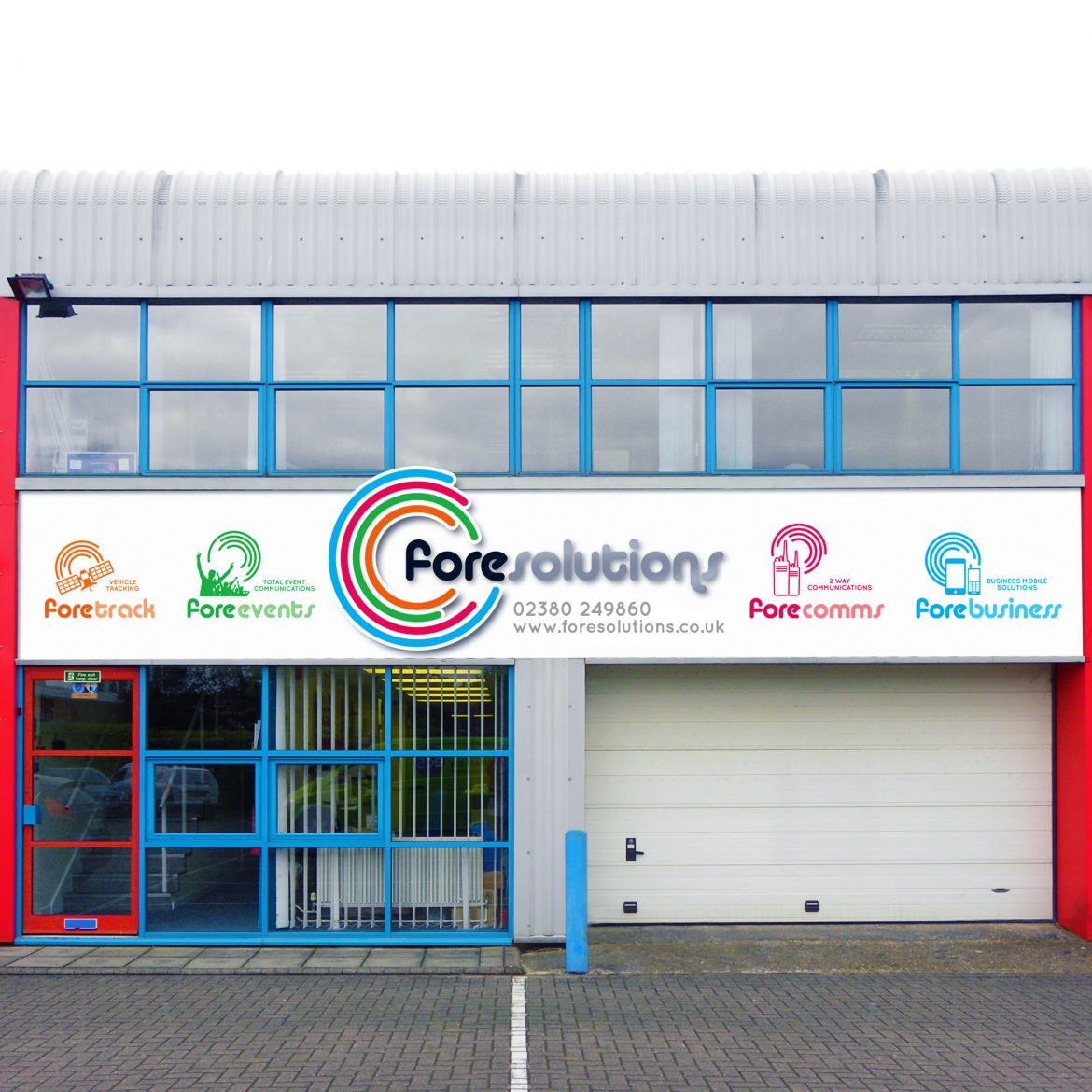 fore solutions signage on their workshop