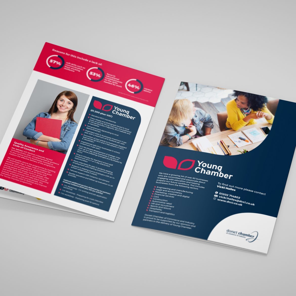 young chamber leaflet design