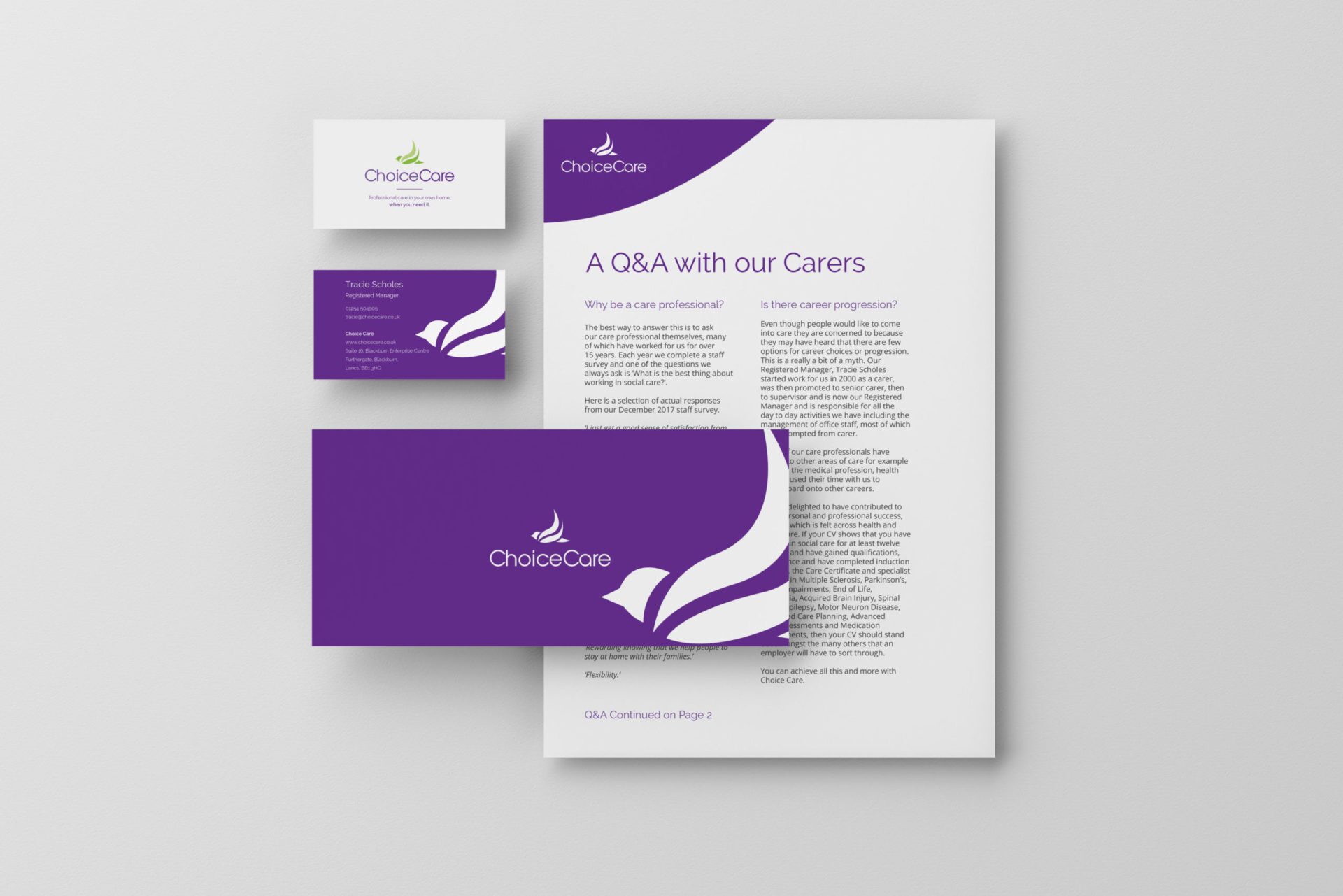 Care Home Stationery Design