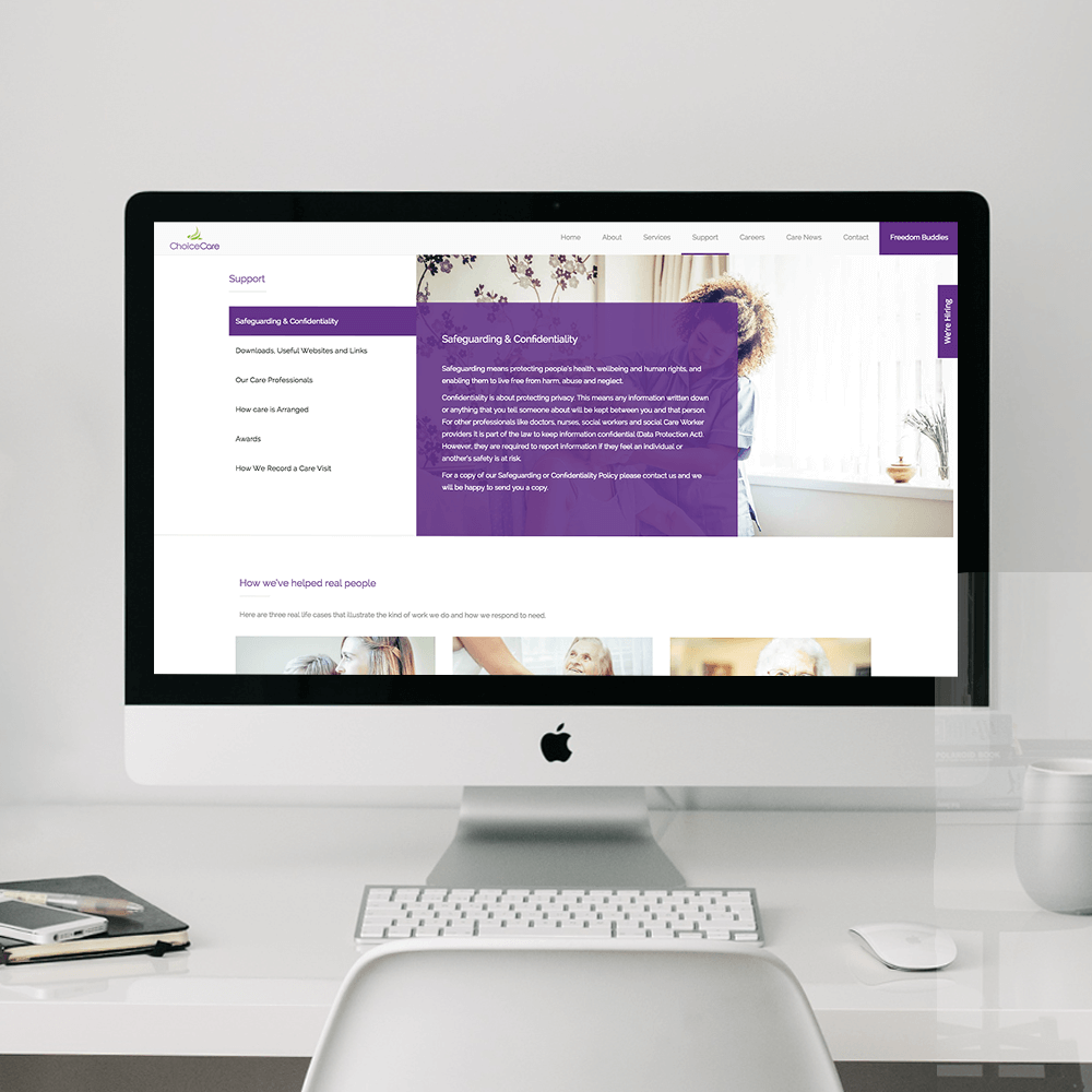 Care Home Website Design
