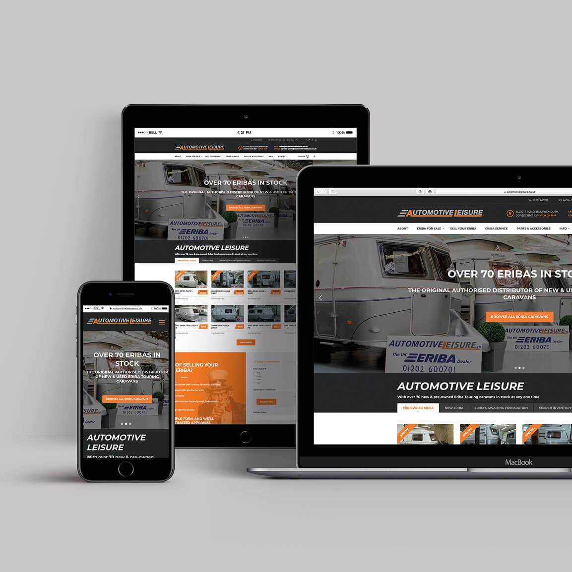 Automotive Leisure Web Design and Web Development