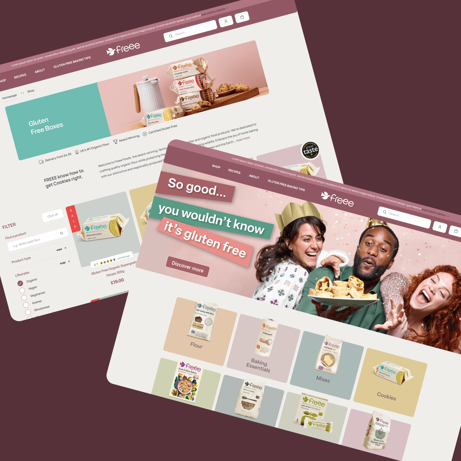 Freee Foods Web Design and Web Development