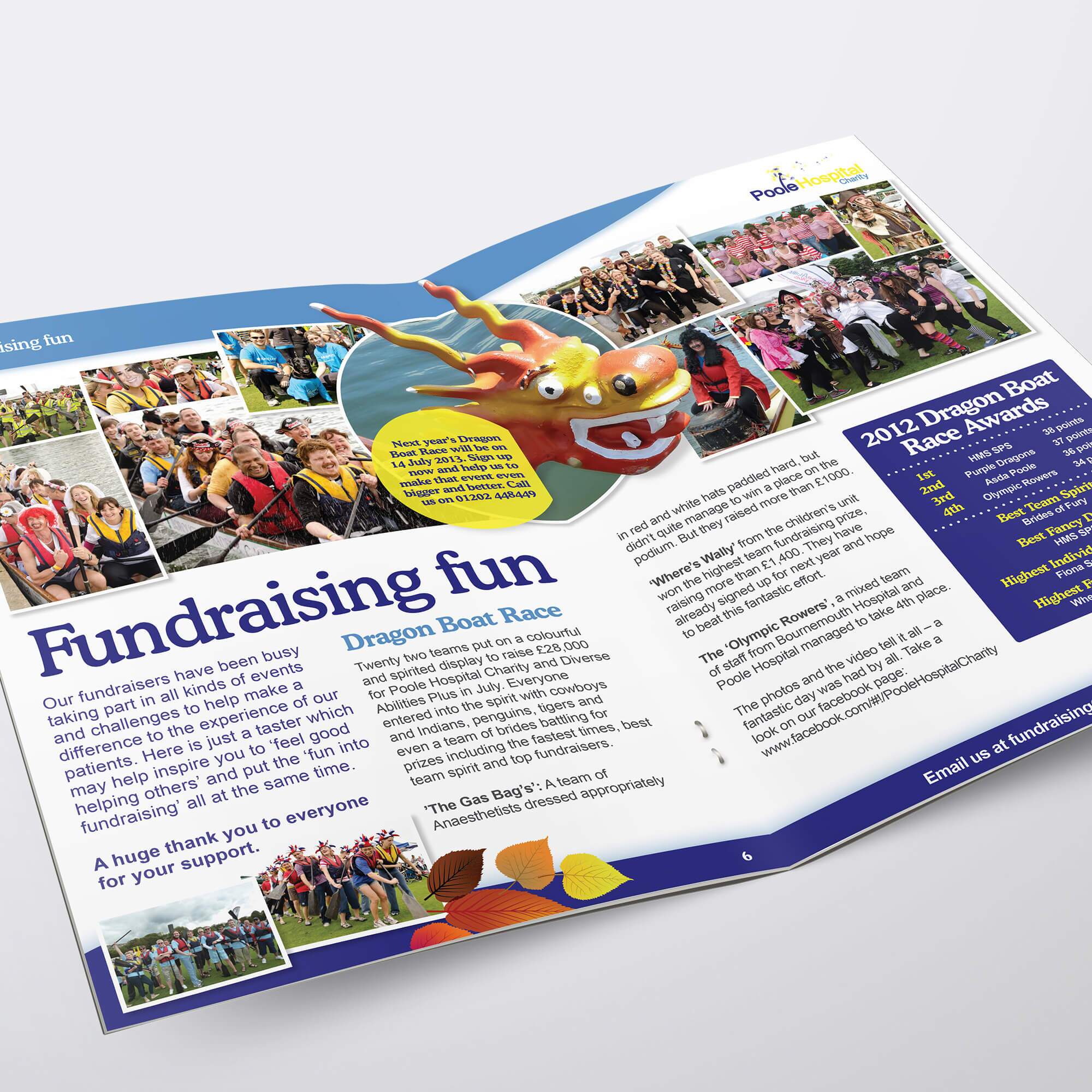 A brochure for Poole Hospital Charity by Digital Storm