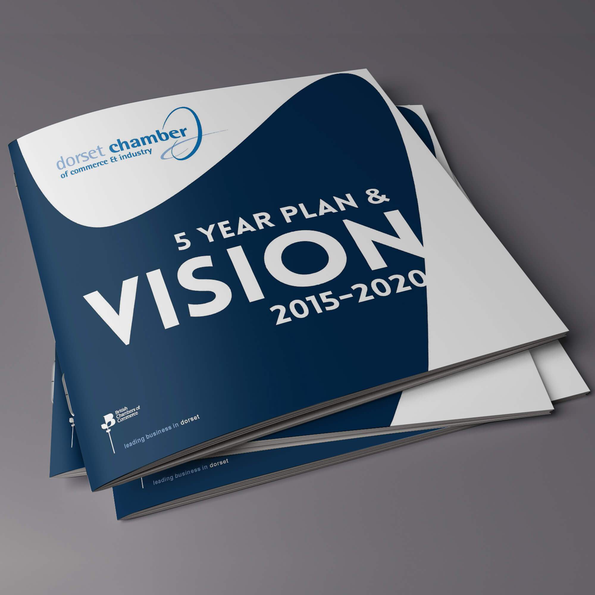 Dorset Chamber 5 year plan Brochure Design by Digital Storm