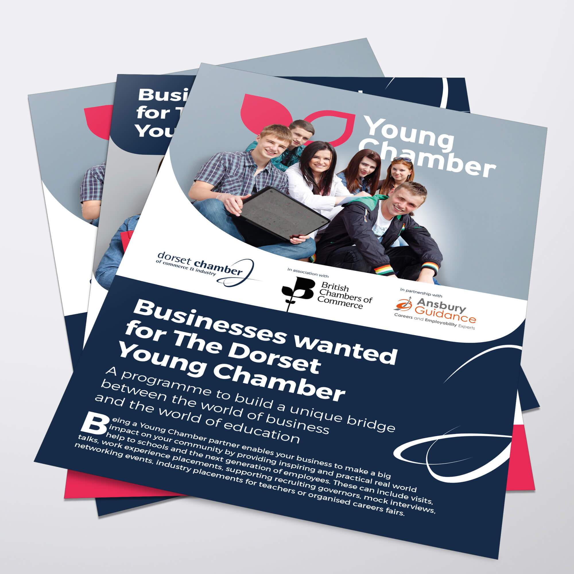 A leaflet design for Dorset Chamber by Digital Storm