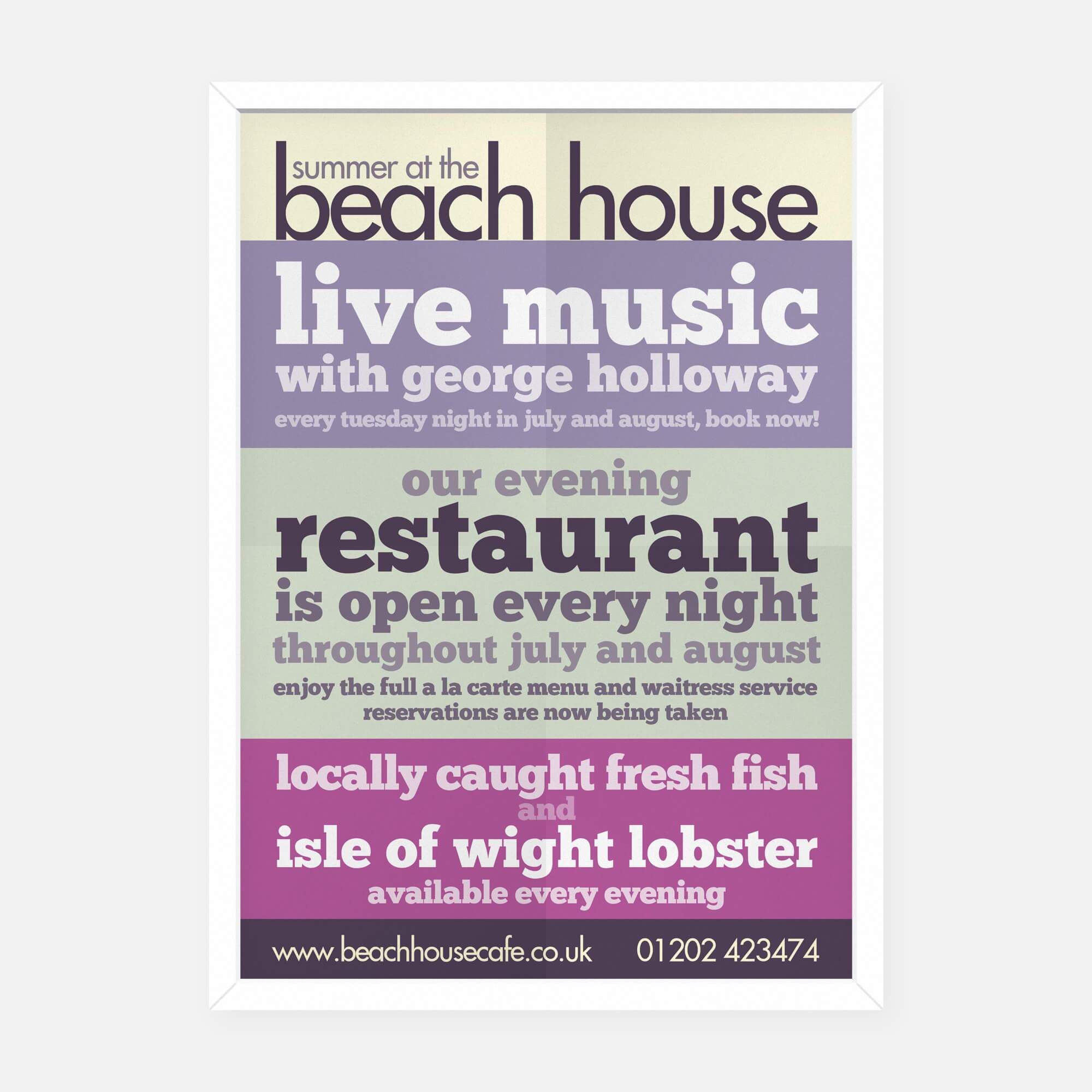 Beach house poster Digital Storm