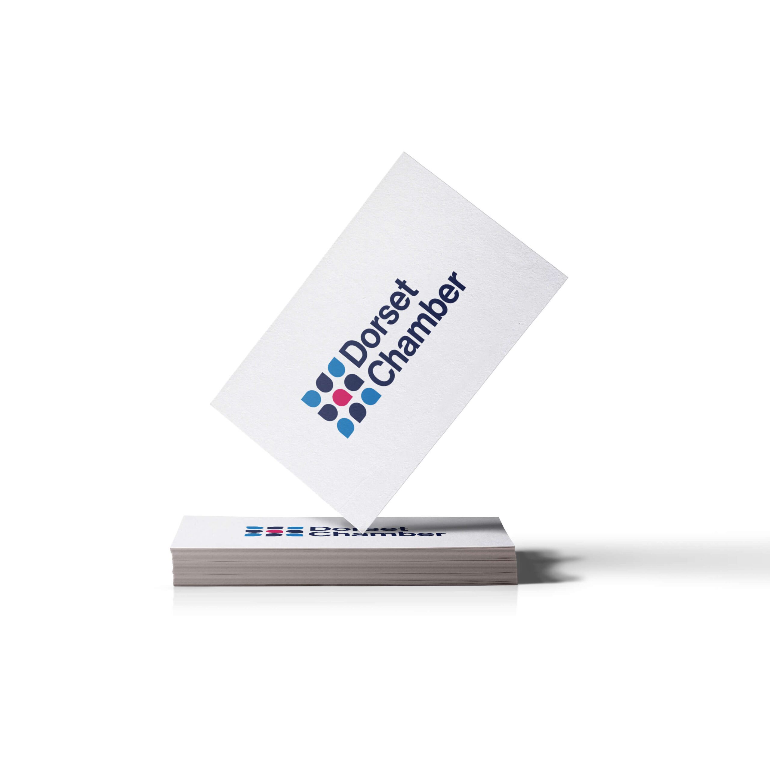 Dorset Chamber business card mockup Digital Storm
