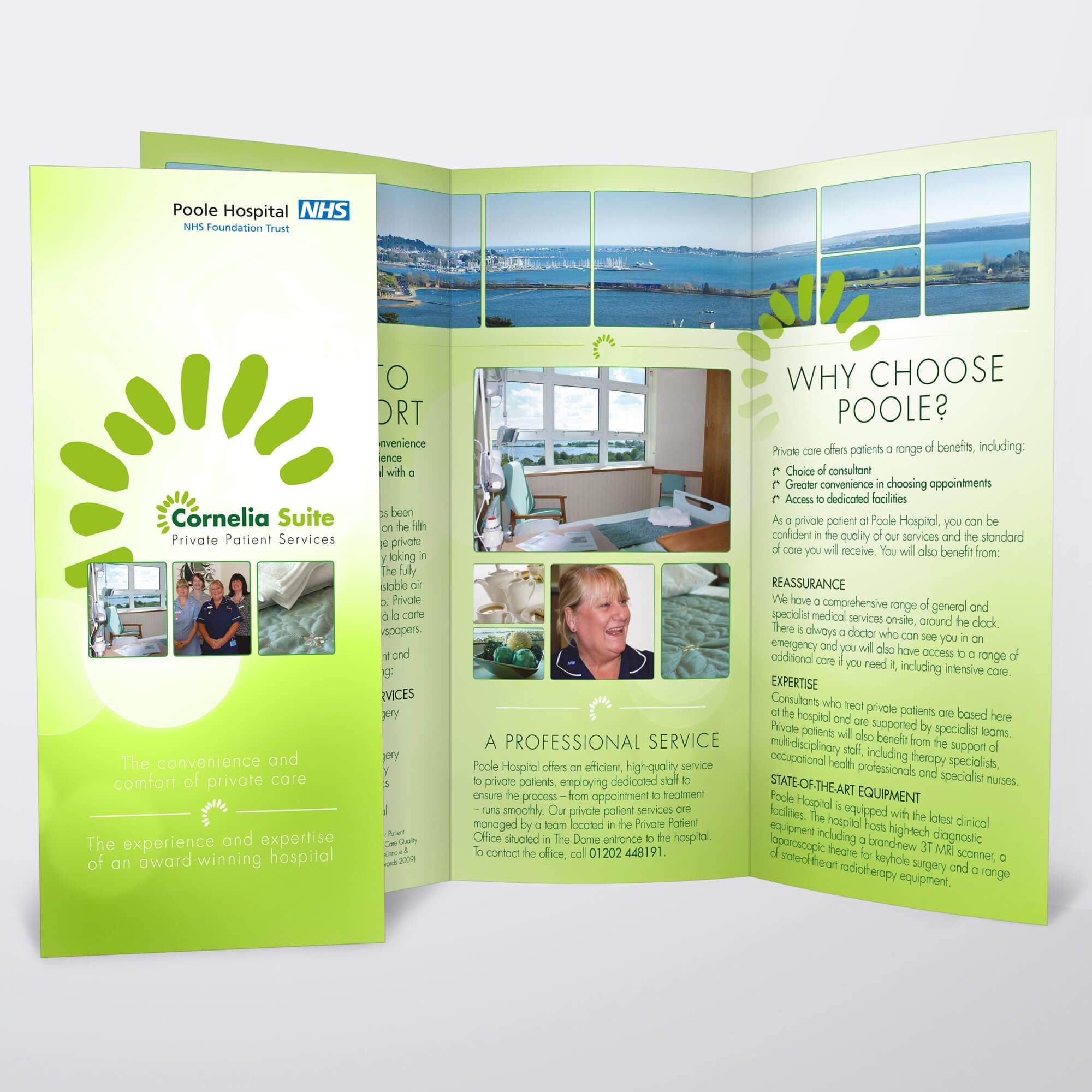 NHS printed trifold