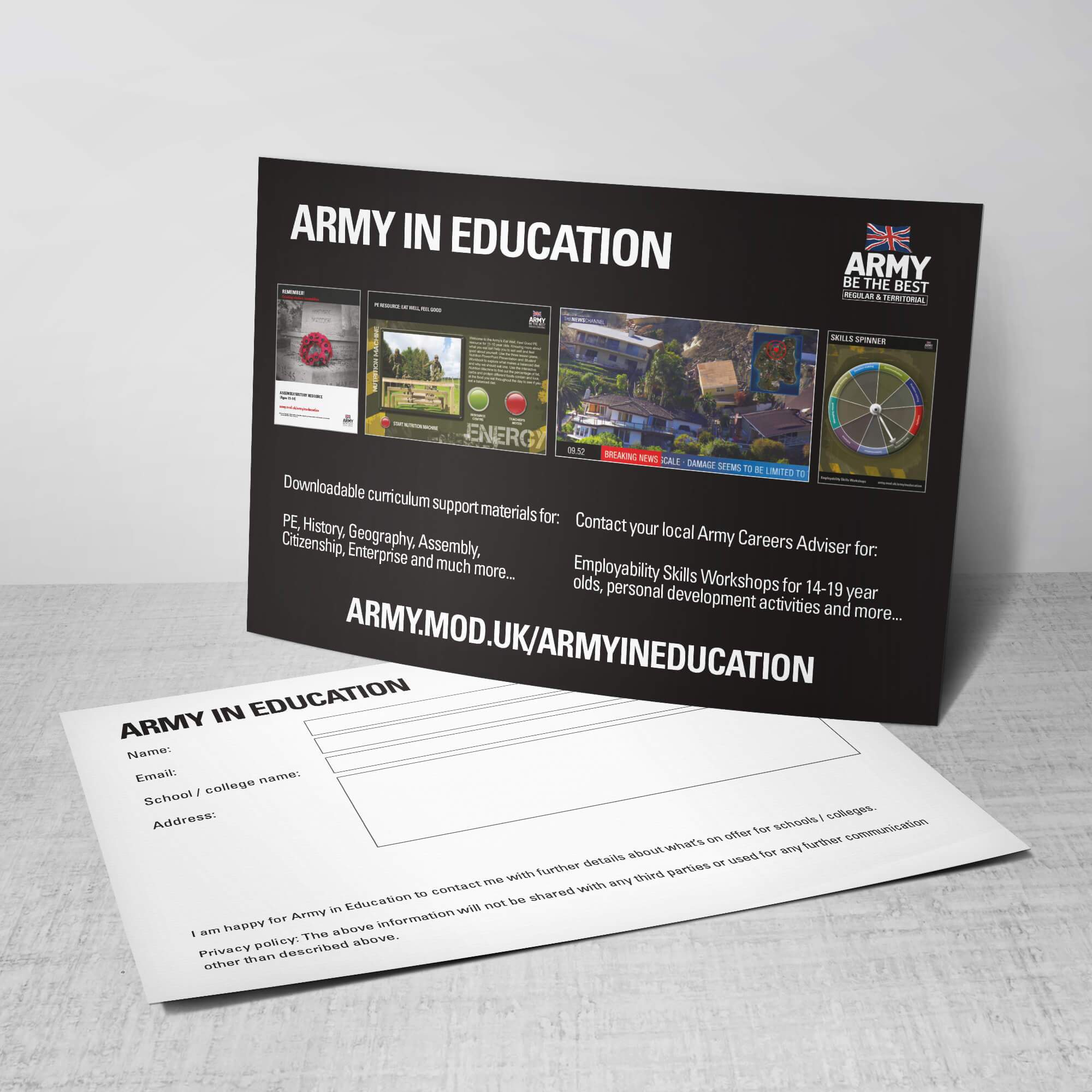 Army Postcard Digital Storm