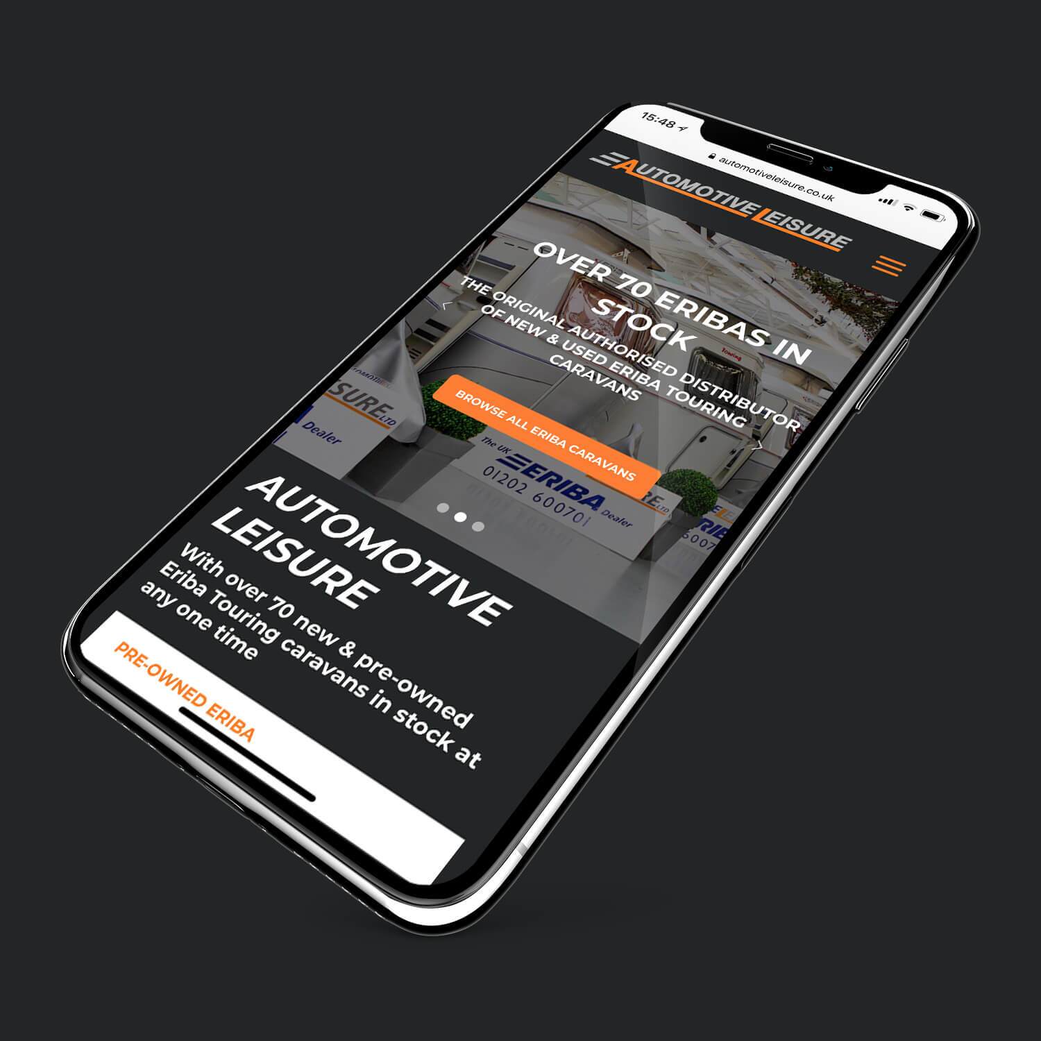 automotive leisure mobile website