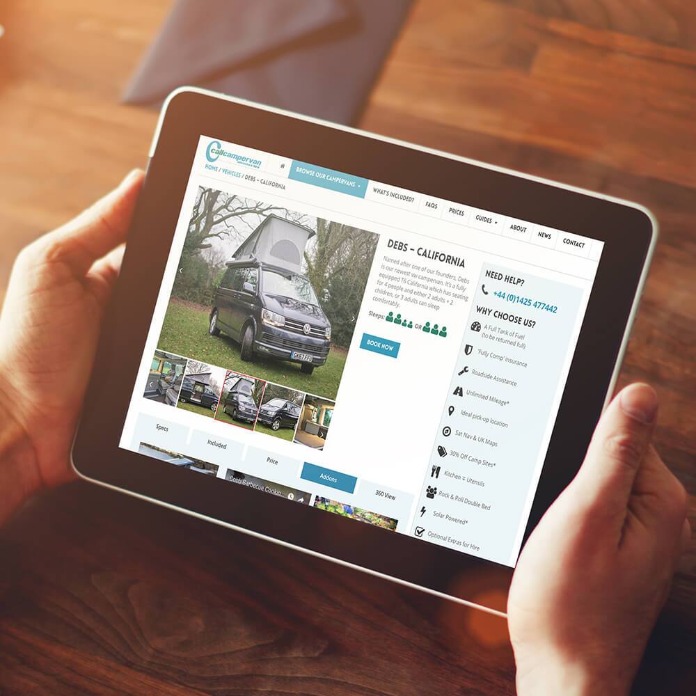 call campervan web design