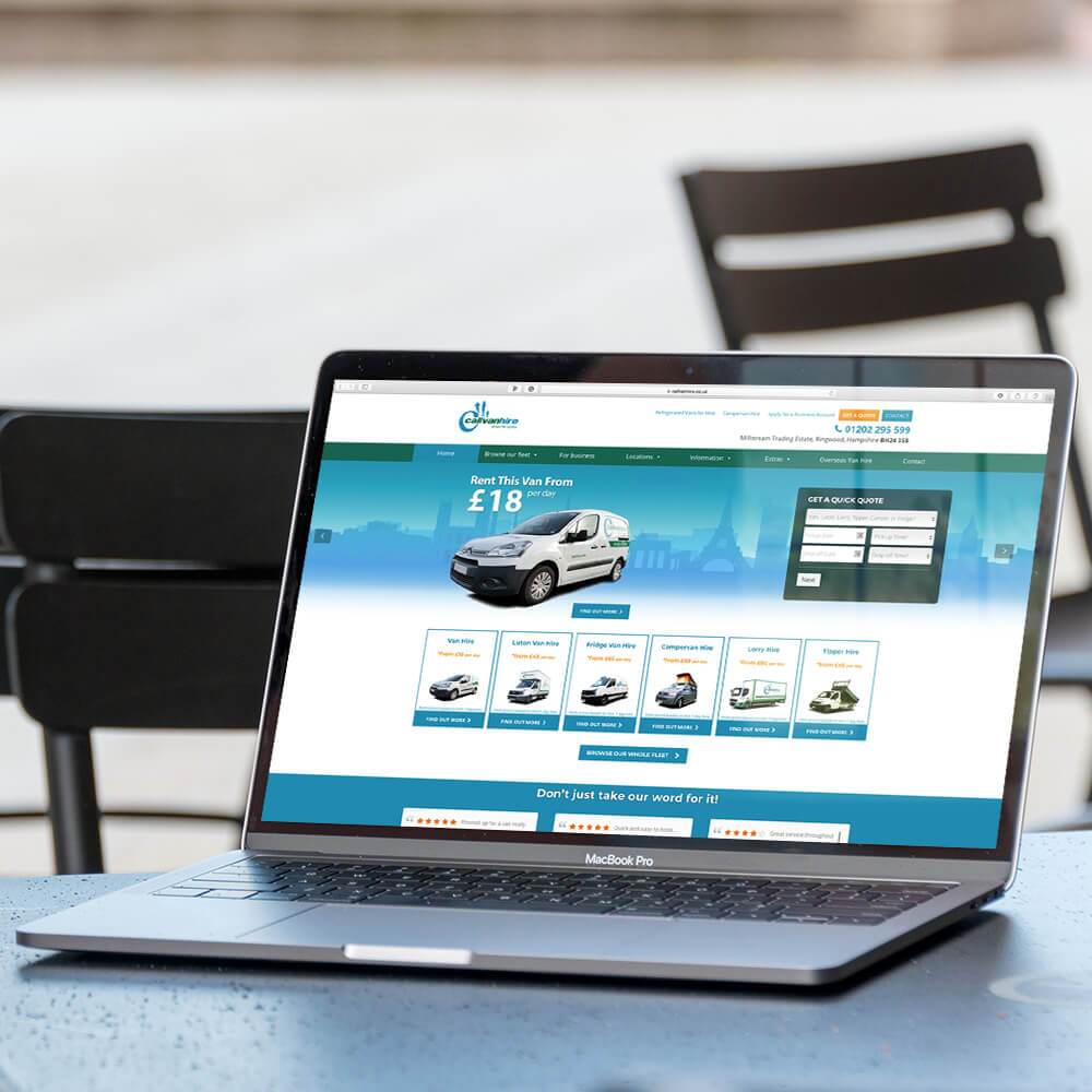 call van hire web design