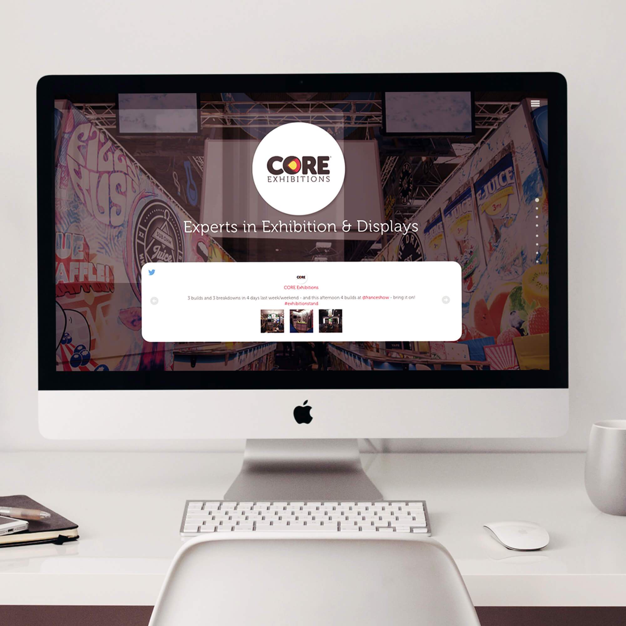 core modular exhibitions website
