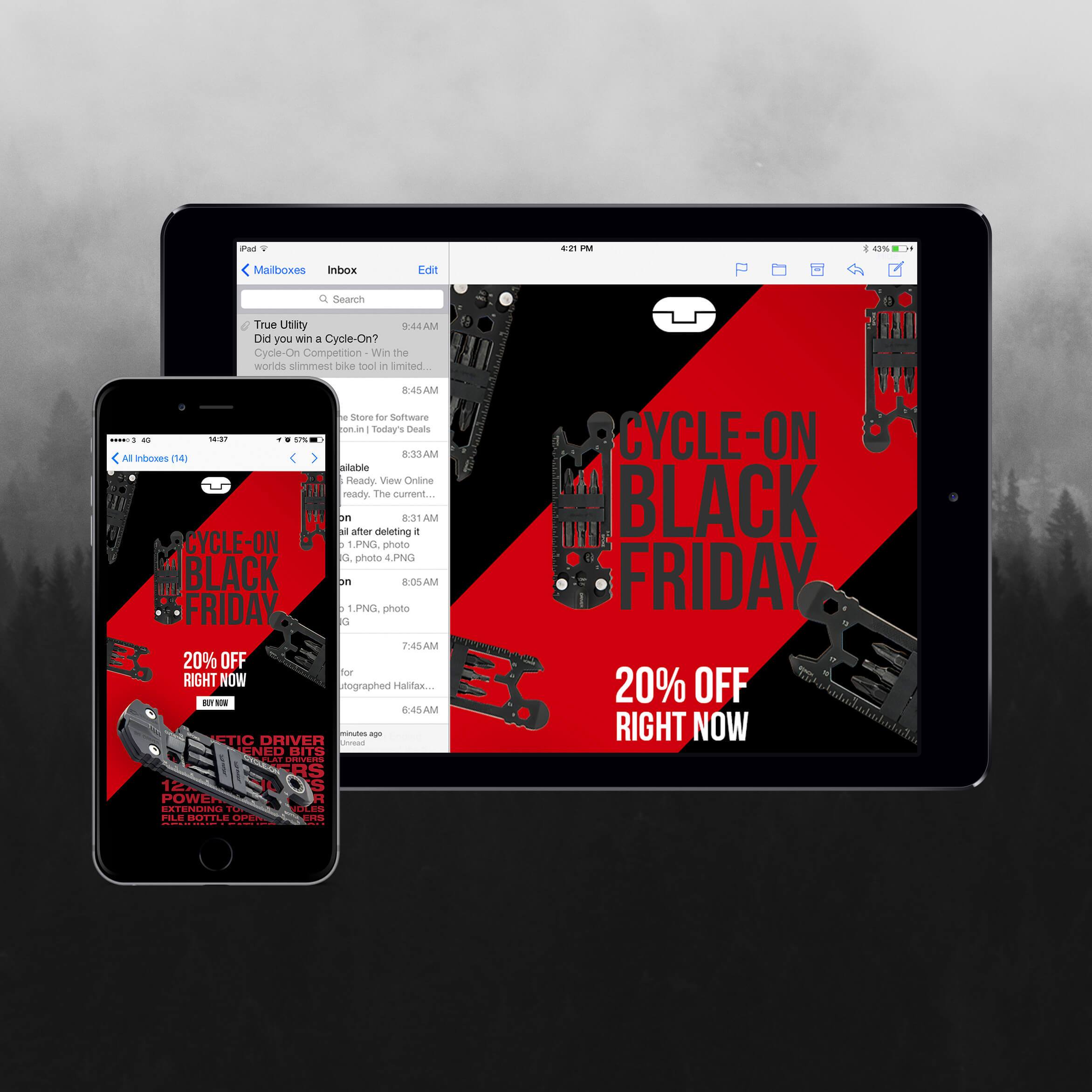 Website mockup Digital Storm