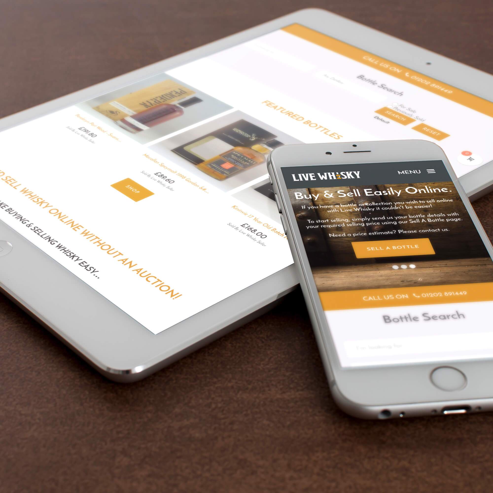 live wiskey web design