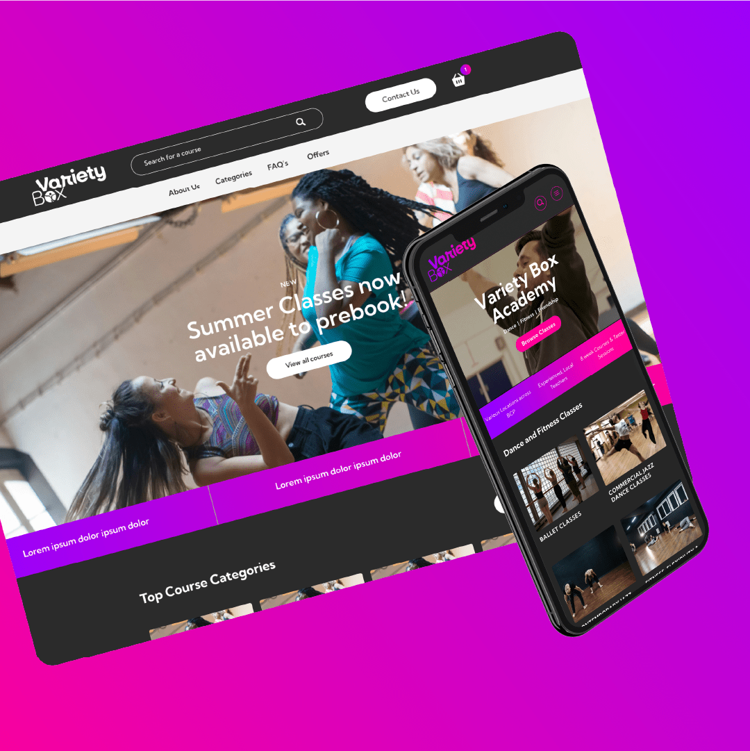 Variety Box Mobile and Desktop Website Digital Storm