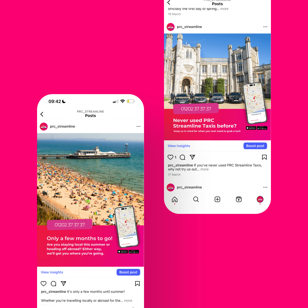 PRC Streamline Mobile View Social Post Design